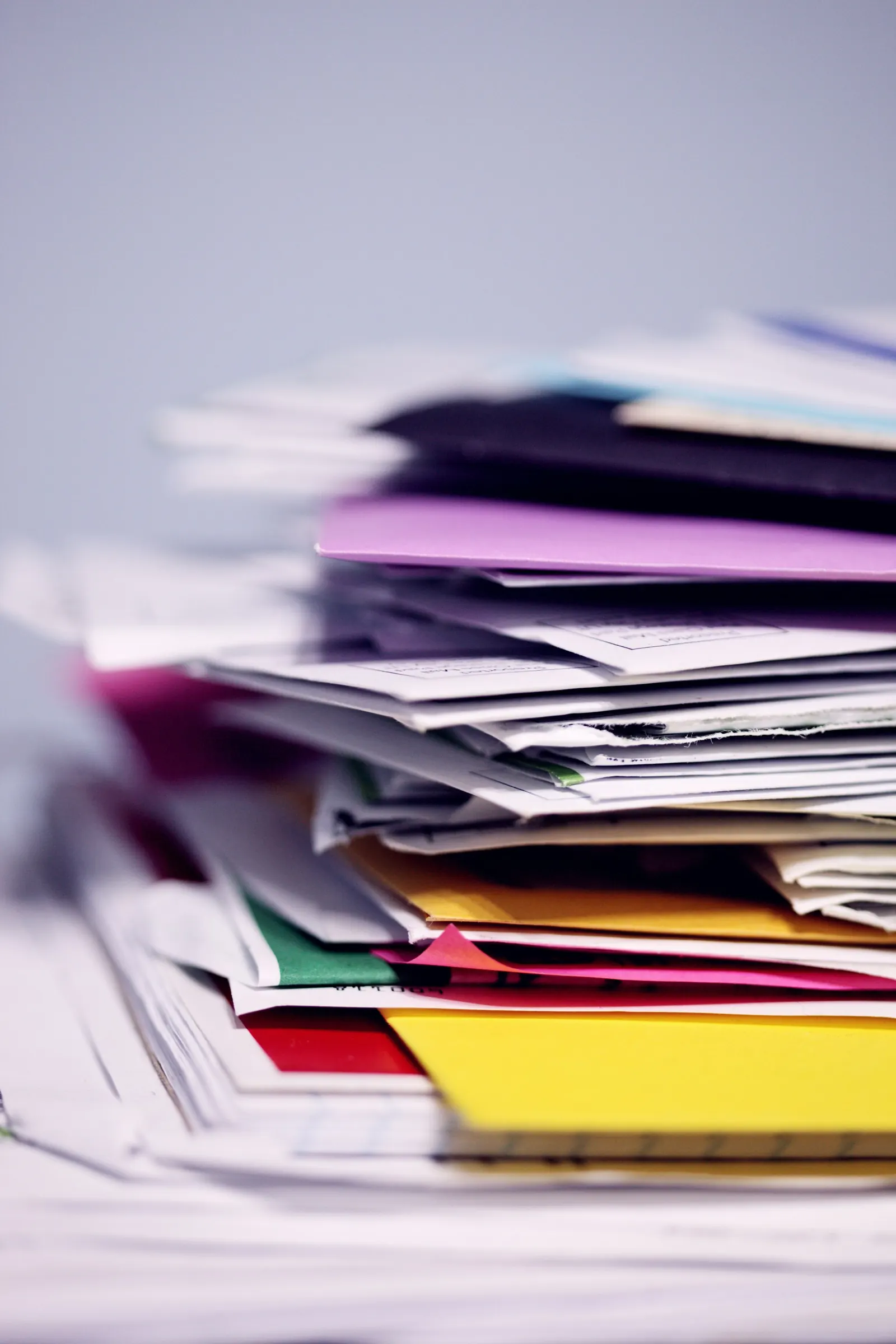 stack of bills piling up