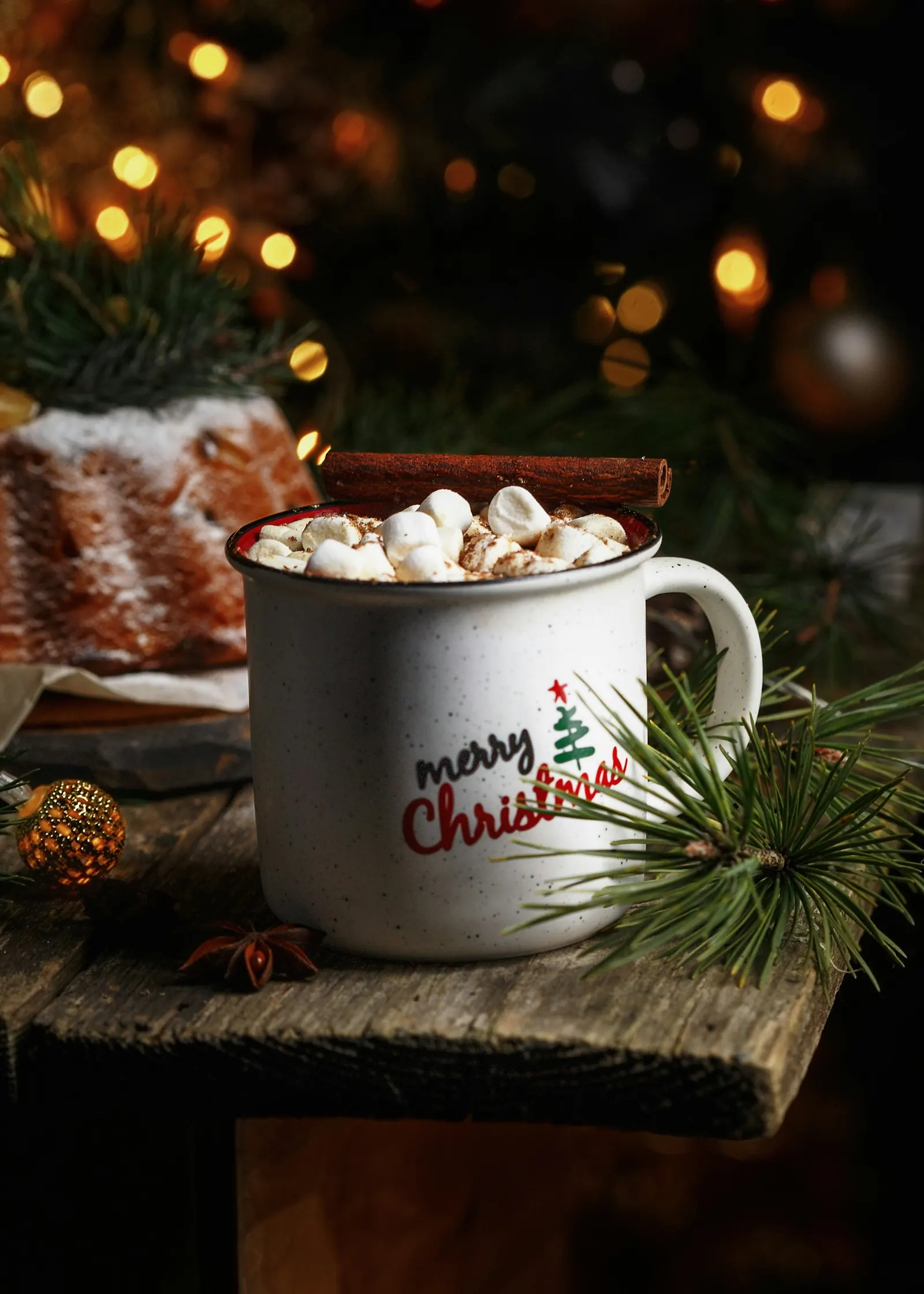 Merry christmas hot chocolate mug